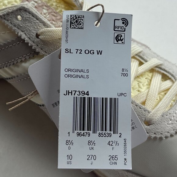 Adidas Originals SL 72 OG Off White Taupe Womens Shoes Sneakers Low JH7394 - Picture 9 of 11